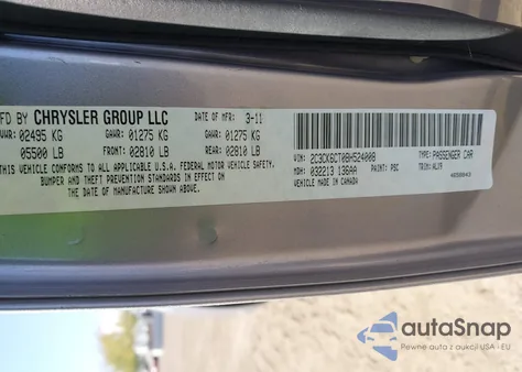 2011 Chrysler 300C z USA, uszkodzony, nr VIN 2C3CK6CT0BH524008